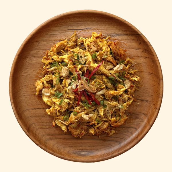 A plate of Ayam Bumbu Rajang